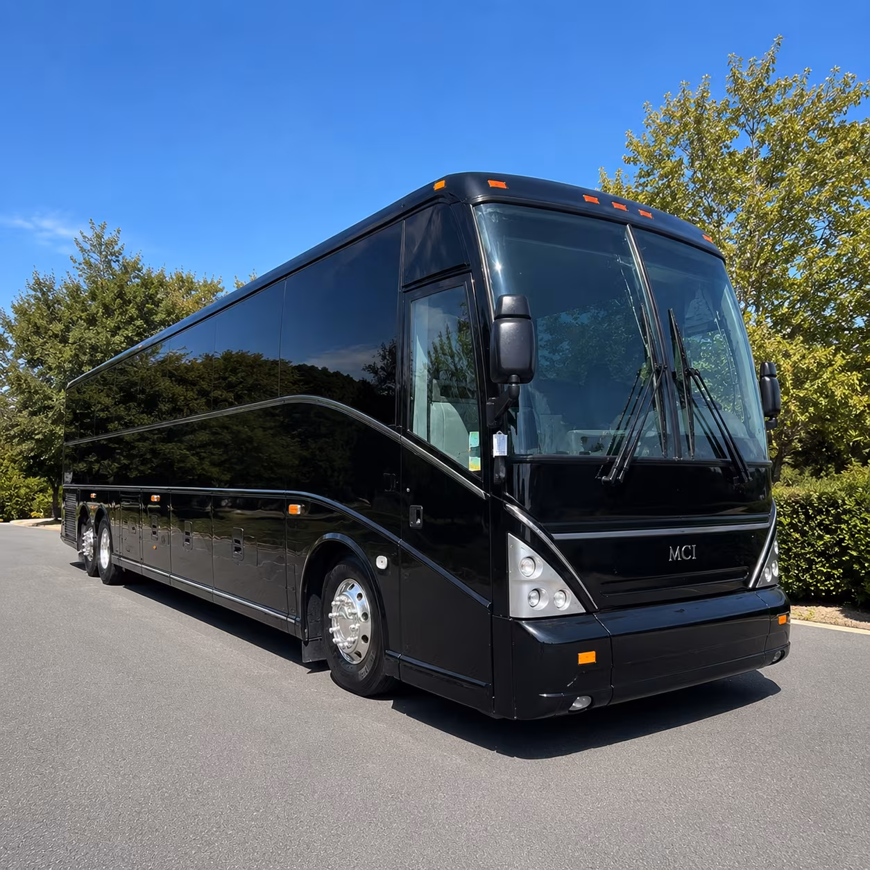 black white and silver buses available to match your prom theme