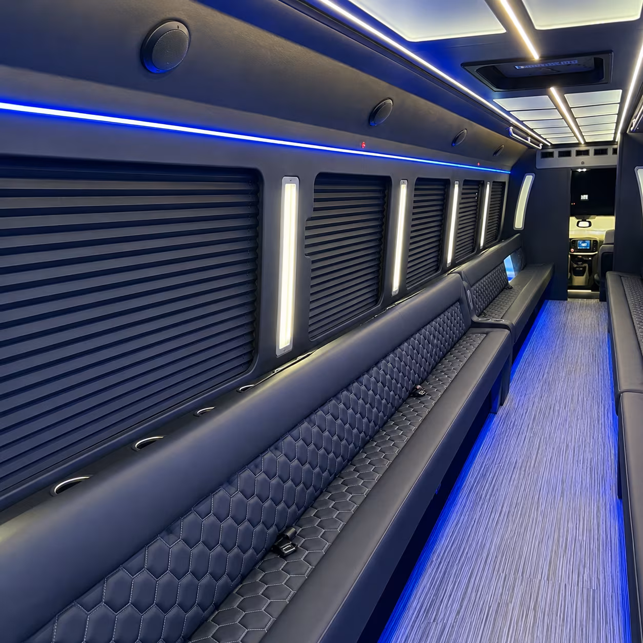 warren party bus rentals inside