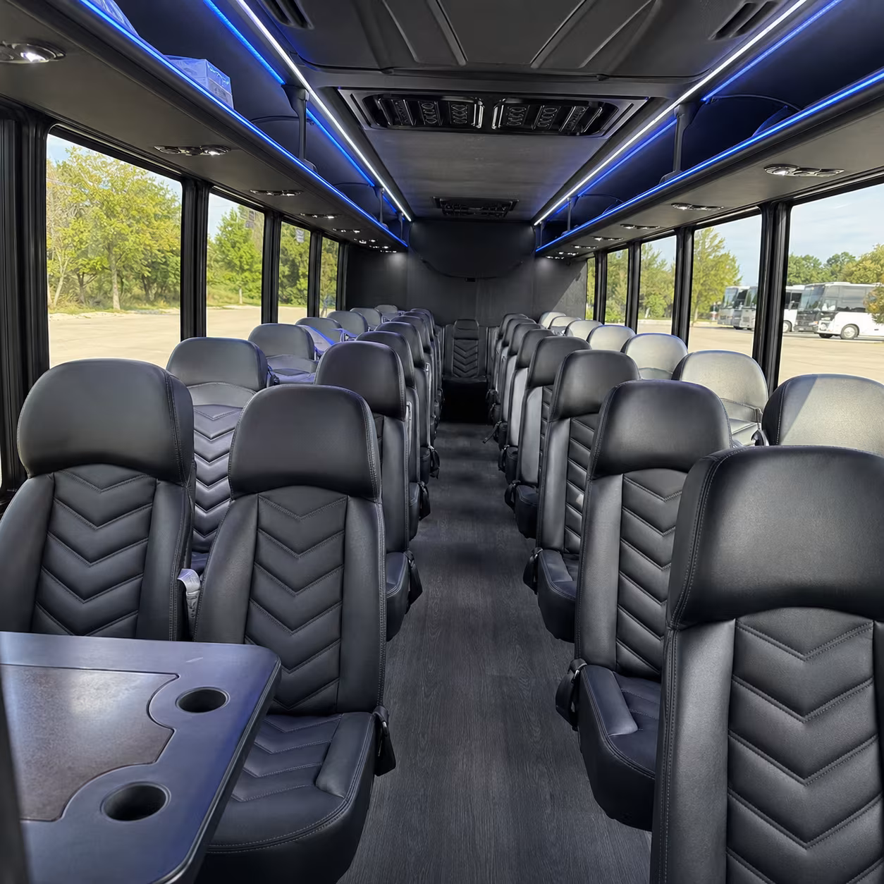 warren private event transportation onboard seating